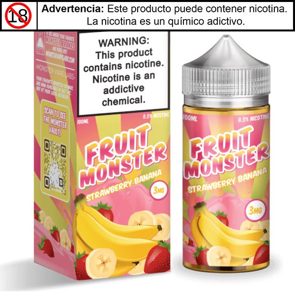 Fruit Monster Strawberry Banana - Eliquid - Monsterlabs | BL-ML-FM-SB-00