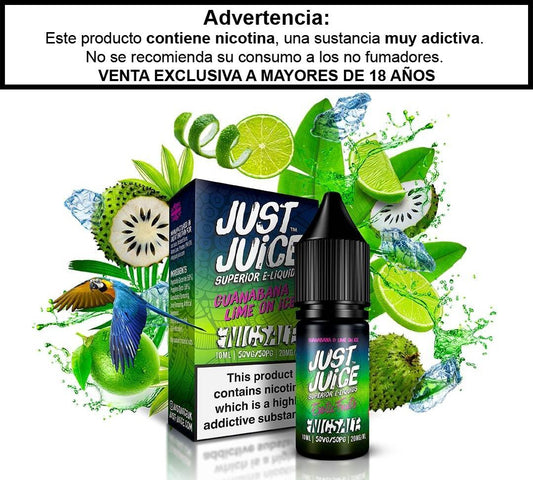 Guanabana & Lime on Ice Salts 3%-30mg - Just Juice - DIY EJUICE COLOMBIA