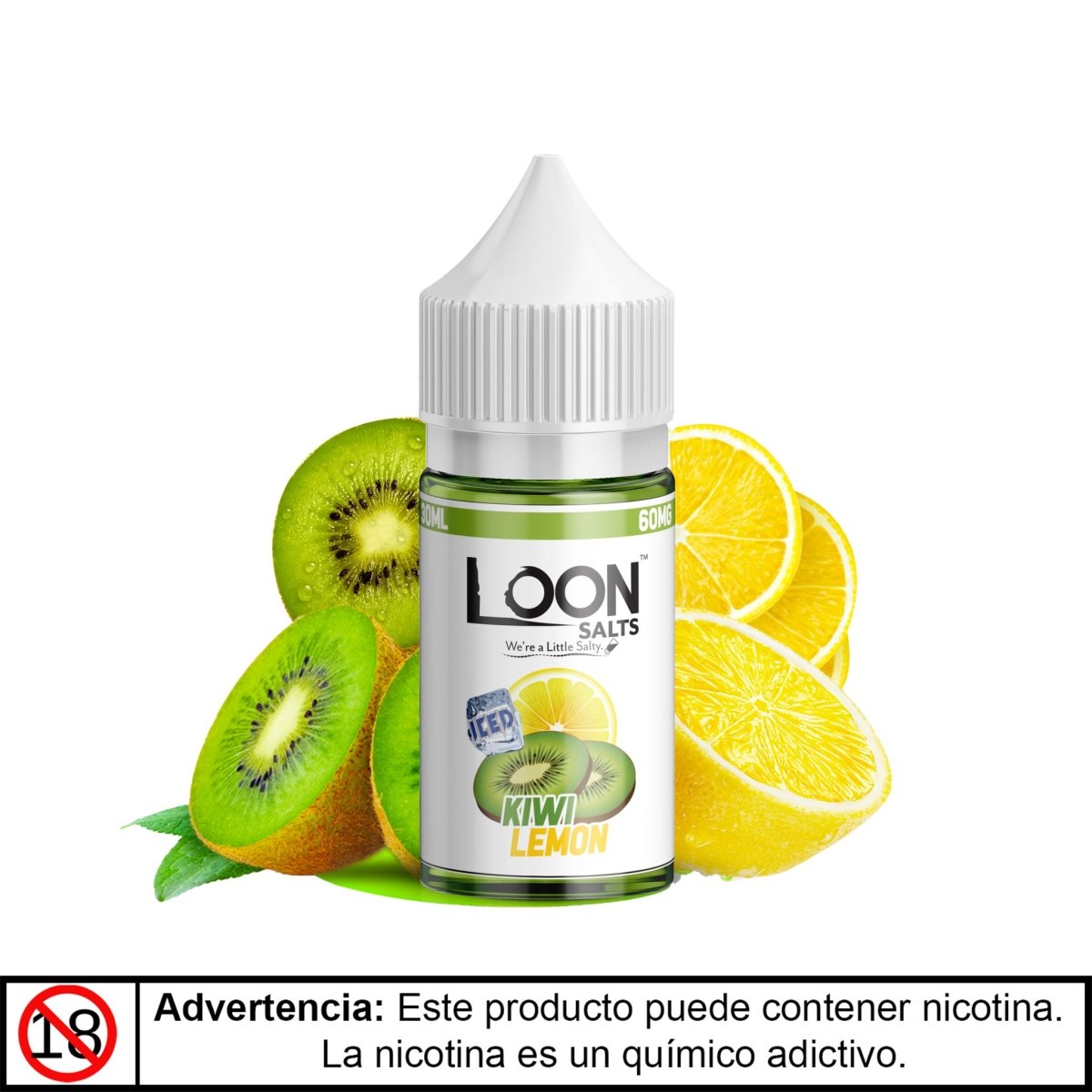 Iced Kiwi Lemon Salts - Sales de Nicotina - Loon | SN-LO-IKL