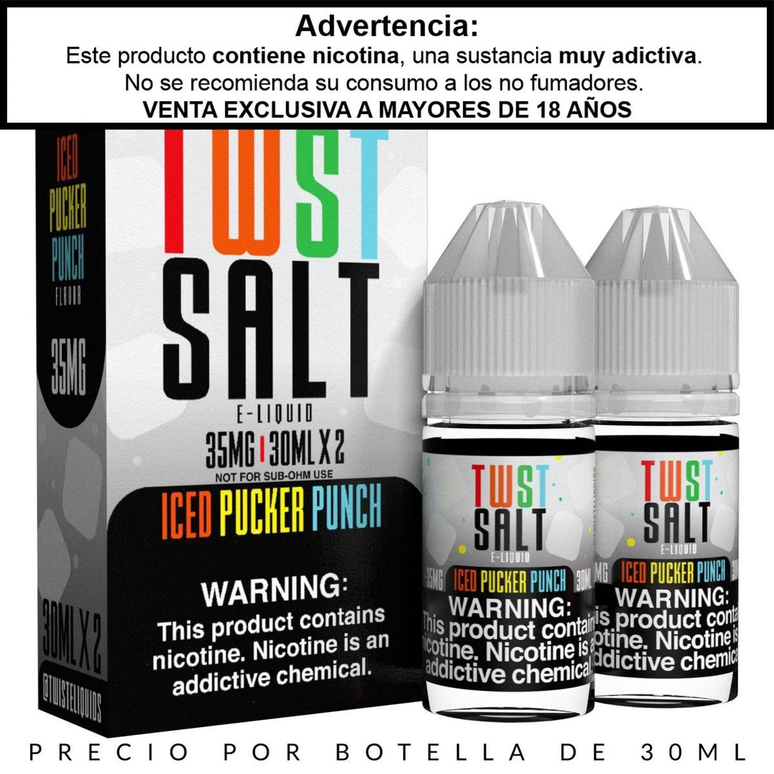 Iced Pucker Punch Salts - Sales de Nicotina - Twst | SN-TWIST-IPP-35