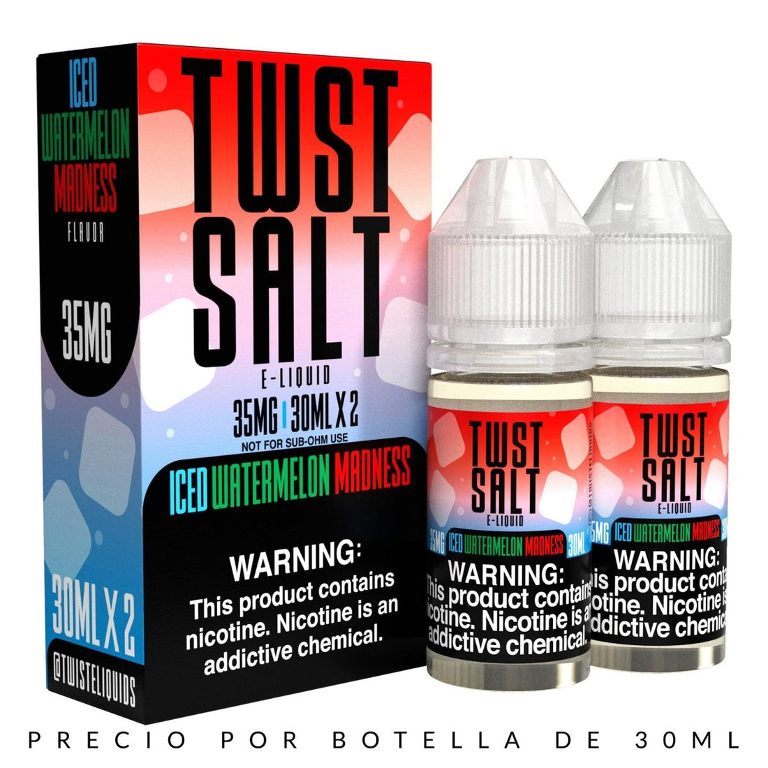 Iced Watermelon Madness Salts - Sales de Nicotina - Twst | SN-TWIST-IWM-35