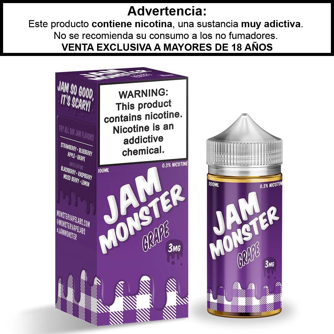 Jam Monster Grape - Eliquid - Monsterlabs | BL-ML-JM-GR-00