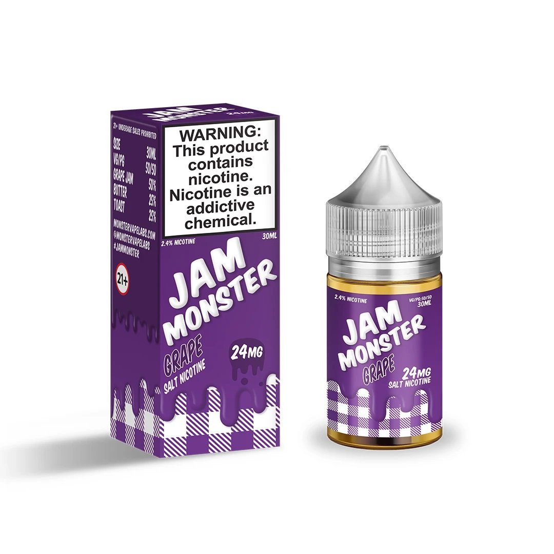 Jam Monster Grape Salts - Monsterlabs - Sales de Nicotina - DIY VAPE SHOP | SN-ML-JM-GR-24