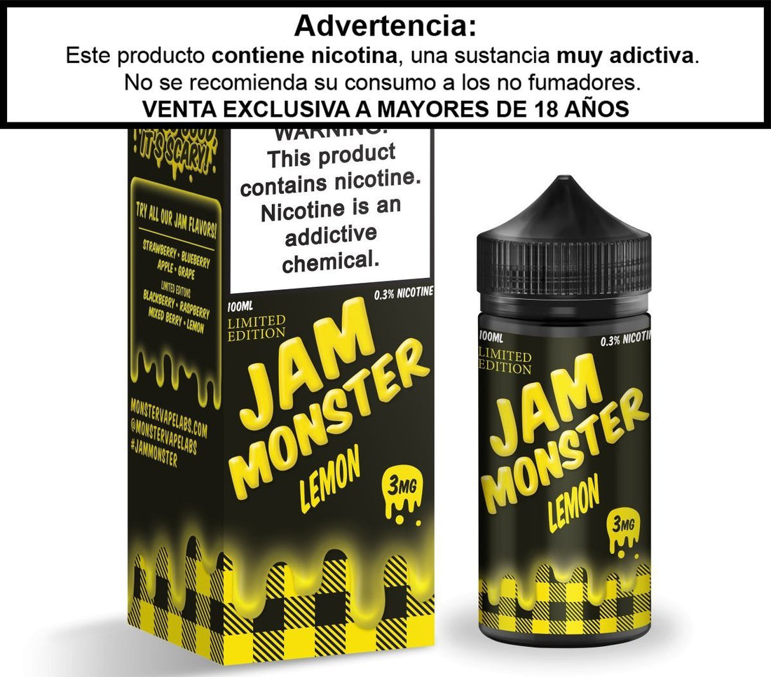 Jam Monster Lemon - Eliquid - Monsterlabs | BL-ML-JM-LM-00
