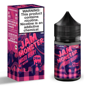 Jam Monster Mixed Berry Salts - Sales de Nicotina - Monsterlabs | SN-ML-JM-MB-24