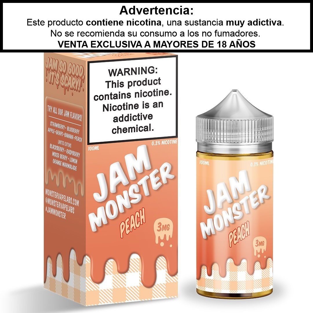 Jam Monster Peach - Eliquid - Monsterlabs | BL-ML-JM-PH-00