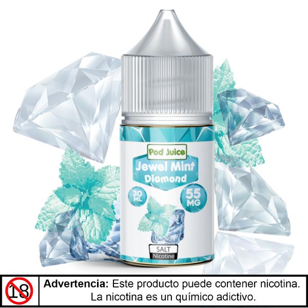Jewel Mint Diamond Salts - Pod Juice - Sales de Nicotina - DIY VAPE SHOP | SN-PJ-JMD-35