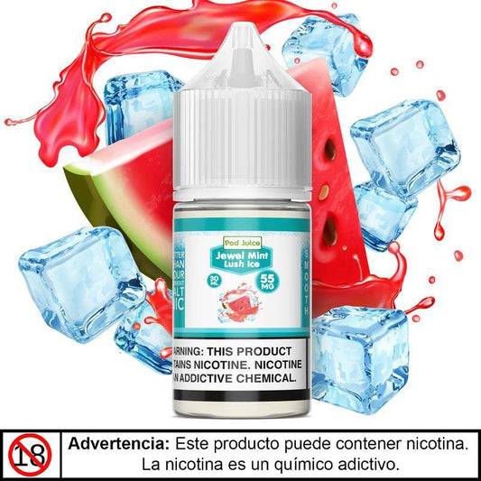 Jewel Mint Lush Salts 3.5%-35mg - Pod Juice - DIY EJUICE COLOMBIA