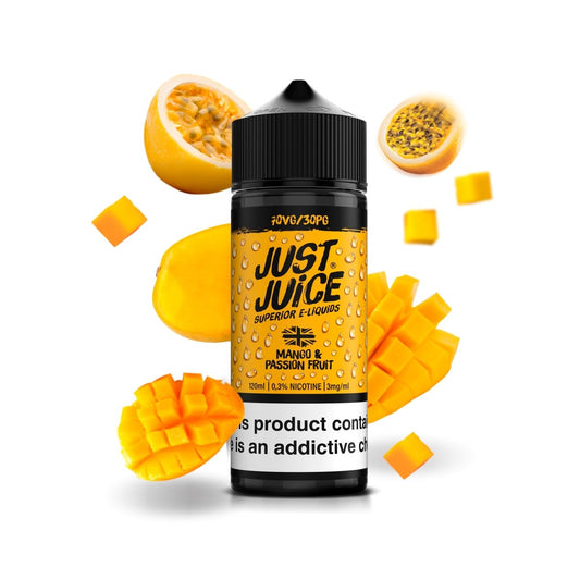 Mango & Passion Fruit 0.3%-3mg - Just Juice - DIY VAPE SHOP