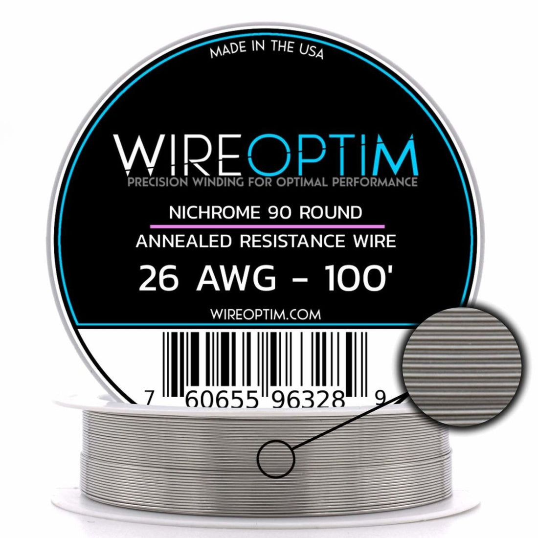 Nichrome 90 - 100ft - Alambre - WIREOPTIM | WIREOPTIM-NI90-2