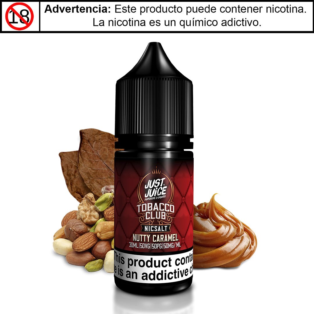 Nutty Caramel Salts - Sales de Nicotina - Just Juice | SN-JJ-TCNC-50