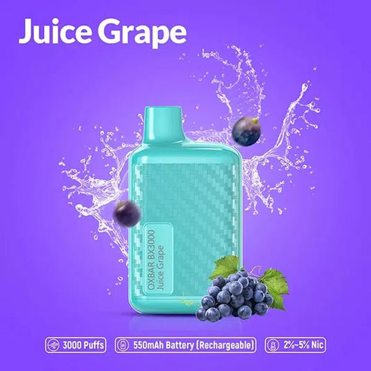 Oxbar - Juice Grape 3000 - Oxbar - Vape Desechable - DIY VAPE SHOP | DIS-OXBAR-JG-50