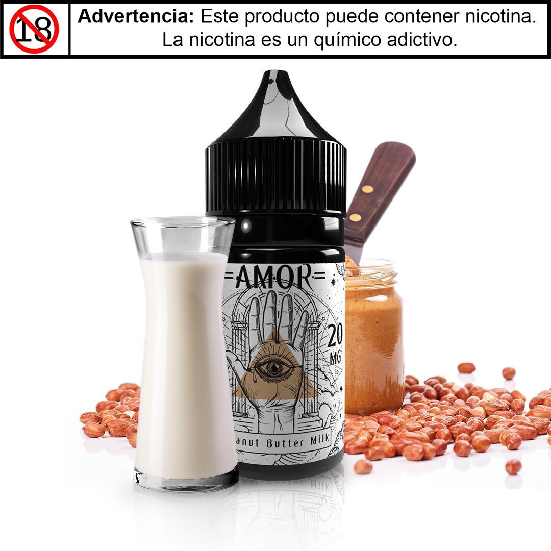 Peanut Butter Milk by Amor Salts - Sales de Nicotina - Maternal | SN-AMR-PB-20