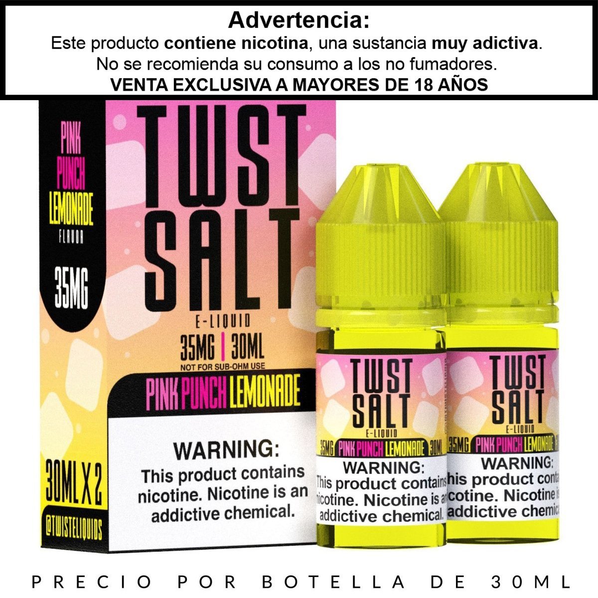 Pink Punch Lemonade Salts - Sales de Nicotina - Twst | SN-TWIST-PPL-35