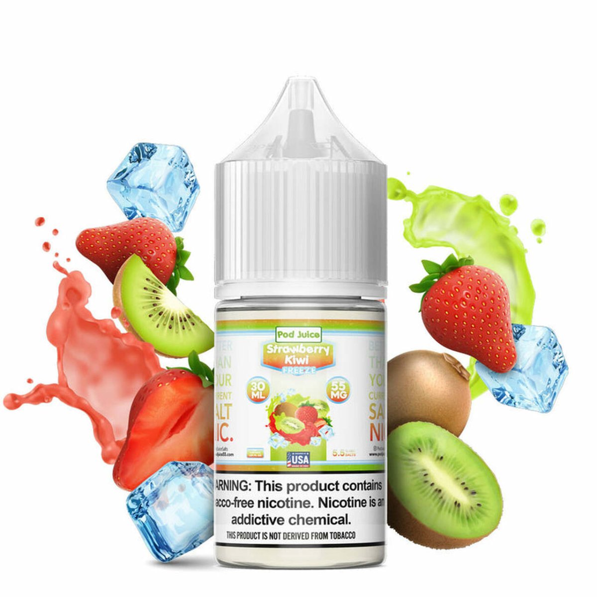Strawberry Kiwi Freeze Salts - Sales de Nicotina - Pod Juice | SN-PJ-SKF-35