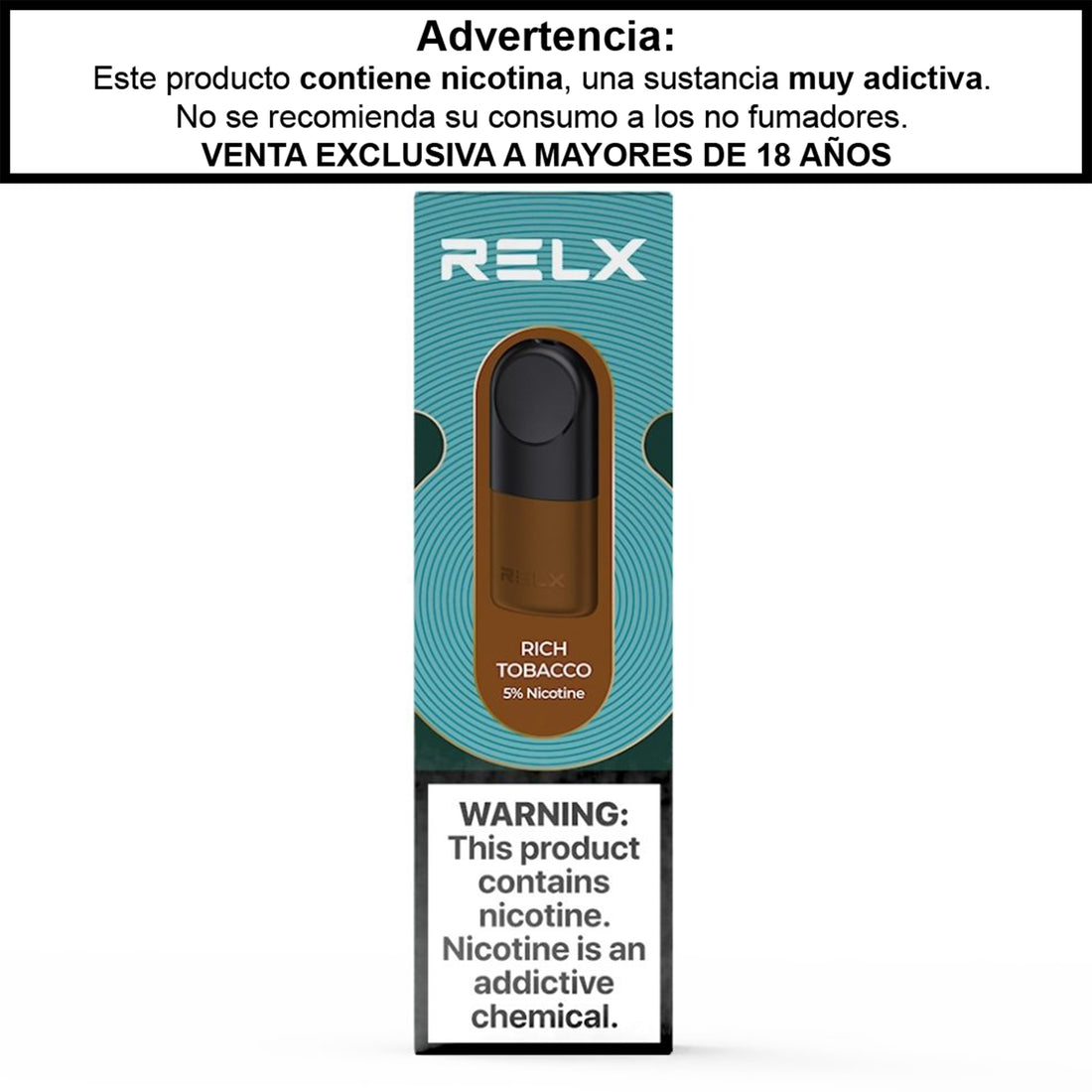 RELX - Pods Rich Tobacco - RELX - Pod - DIY VAPE SHOP | EQC-RELX-PODS-RT-50