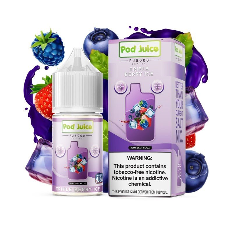 Triple Berry Ice Salts - Sales de Nicotina - Pod Juice | SN-PJ-PJ5-TBI-35
