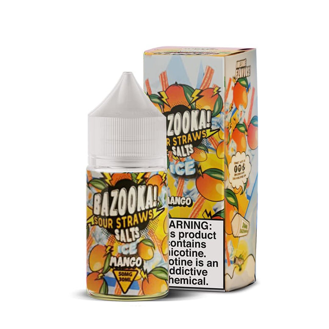Sour Straws Mango Ice - Sales de Nicotina - Bazooka | SN-BZK-SS-MAI-25
