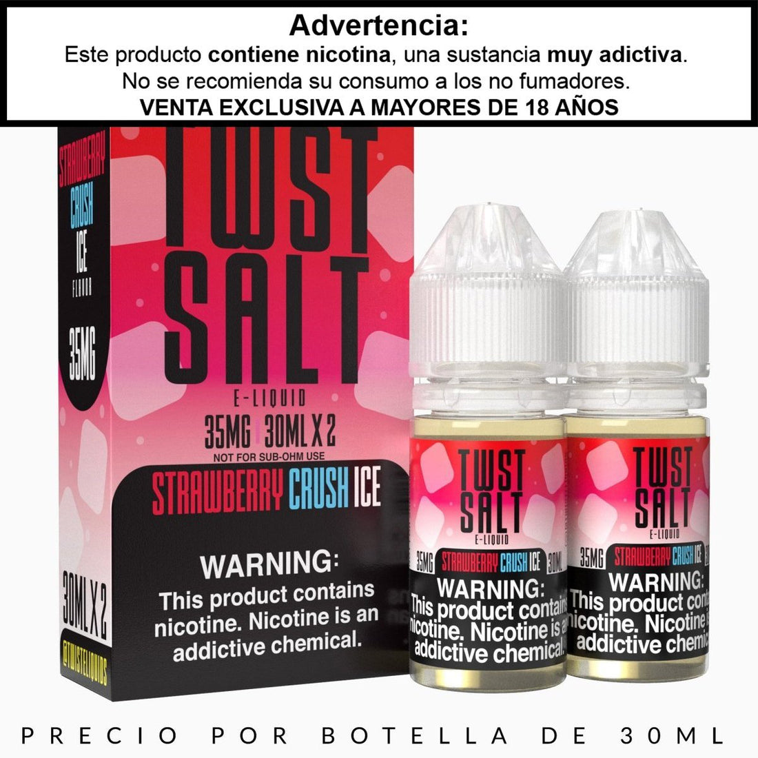 Strawberry Crush Ice Salts - Sales de Nicotina - Twst | SN-TWIST-SCI-35