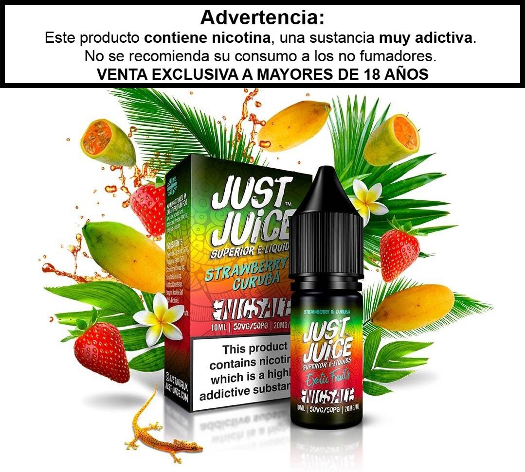 Strawberry & Curuba Salts - Just Juice - Sales de Nicotina - DIY VAPE SHOP | SN-JJ-SCU-30