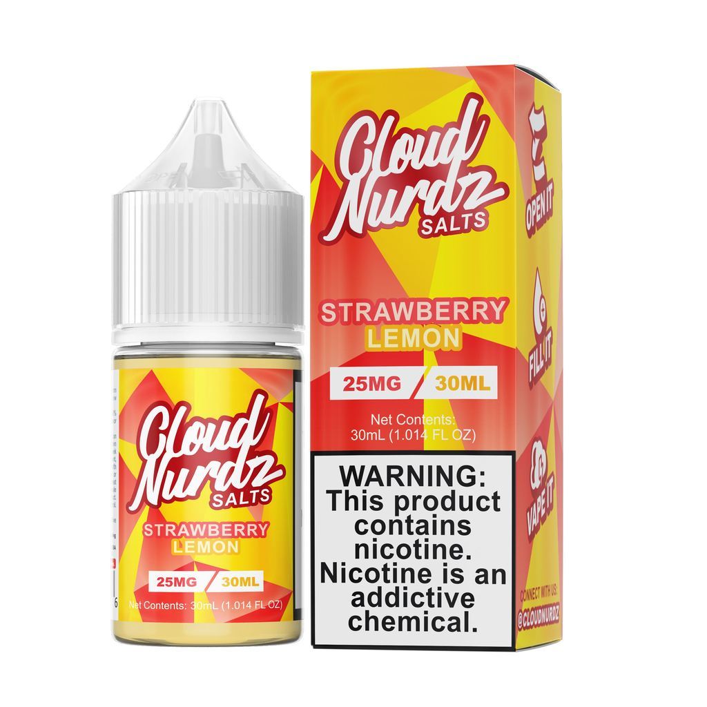 Strawberry Lemon Salts - Sales de Nicotina - Cloud Nurdz | SN-CLN-SLS-25