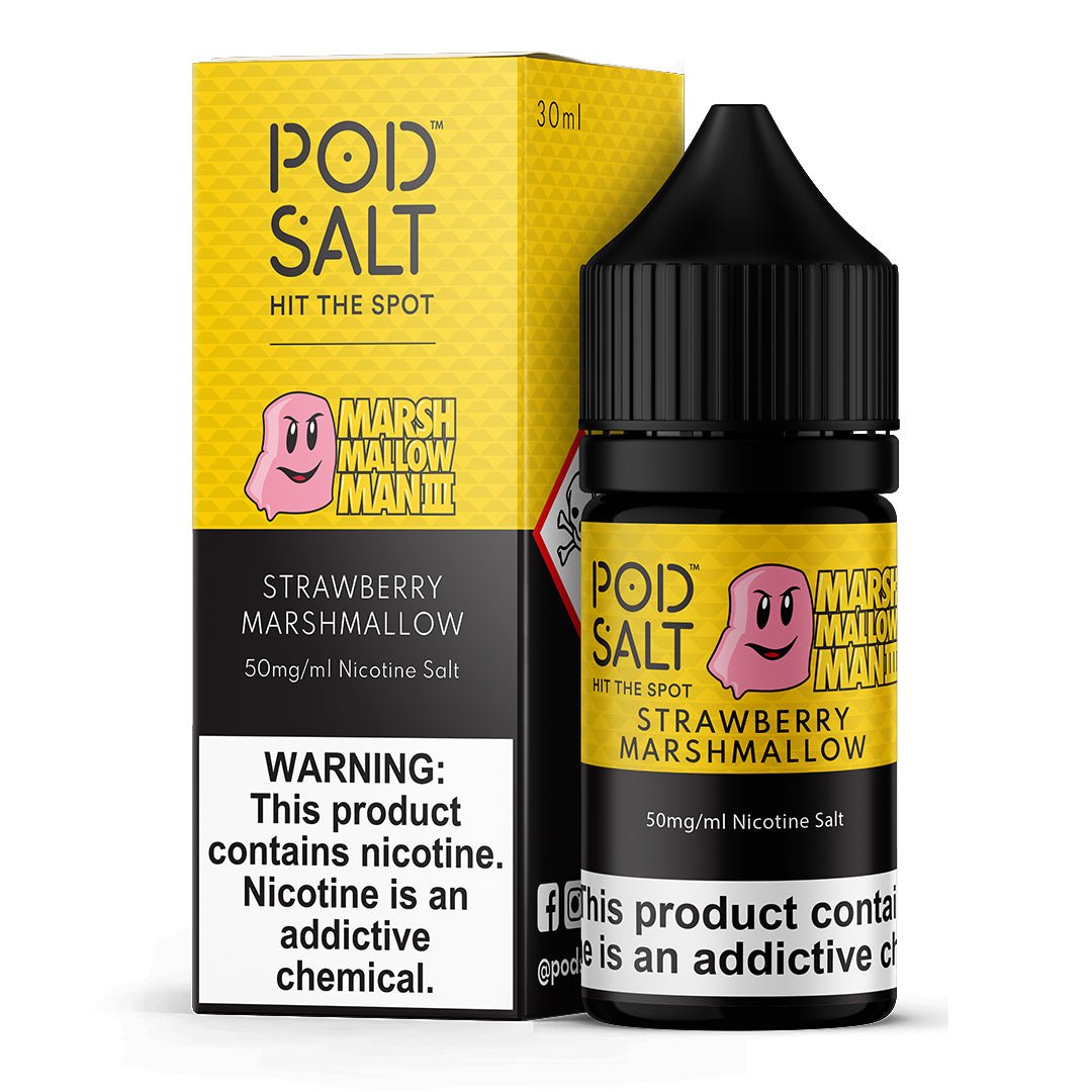 Strawberry Marshmallow Salts - Pod Salt - Sales de Nicotina - DIY VAPE SHOP | SN-POS-SMM-50