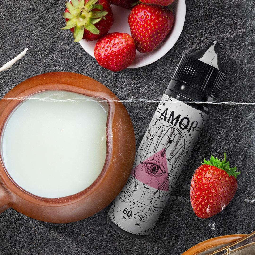 Strawberry Milk by Amor - Maternal - Eliquid - DIY VAPE SHOP | BL-AMR-STM-03