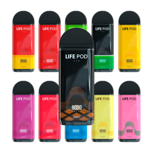 Life Pod - Eco Pod 8000 PUFF - Life Pod - Vape Desechable - DIY VAPE SHOP | EQC-LIPO-ECO-PODS-BAI