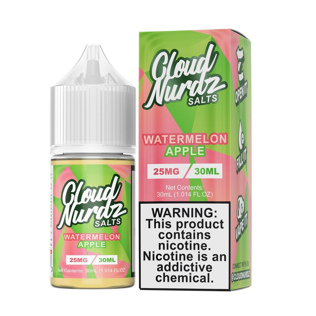 Watermelon Apple Salts - Cloud Nurdz - Sales de Nicotina - DIY VAPE SHOP | SN-CLN-WAS-25
