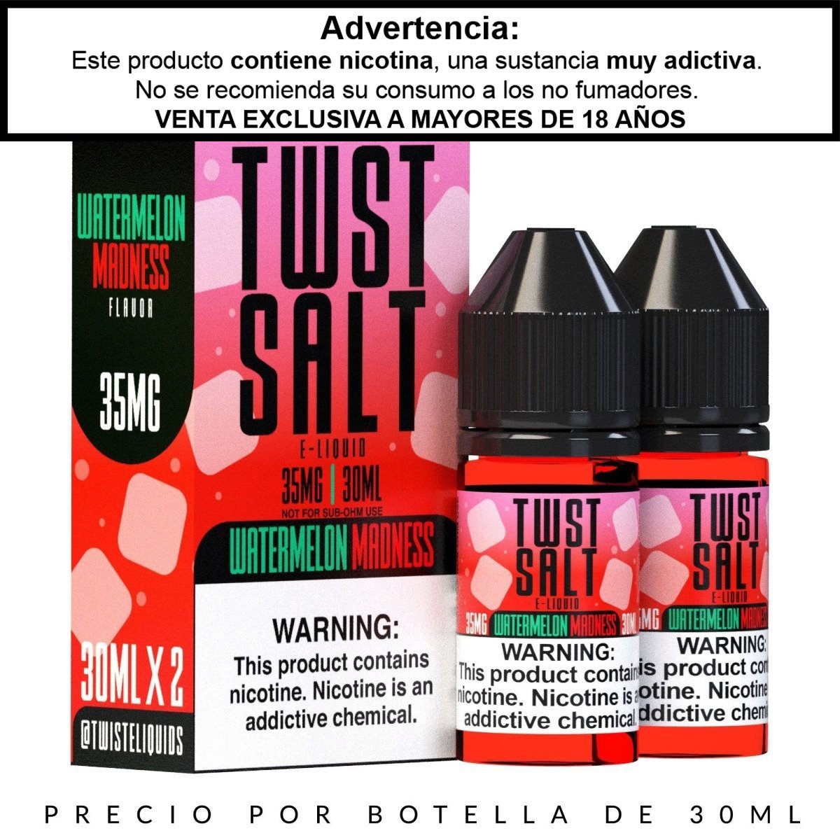 Watermelon Madness Salts - Sales de Nicotina - Twst | SN-TWIST-WAM-35